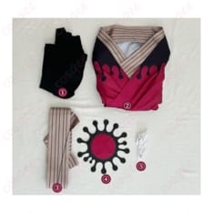 鬼滅の刃 童磨の着物コスプレ衣装 妖艶な和装で雰囲気づくり - 4枚目の画像（サムネイル）