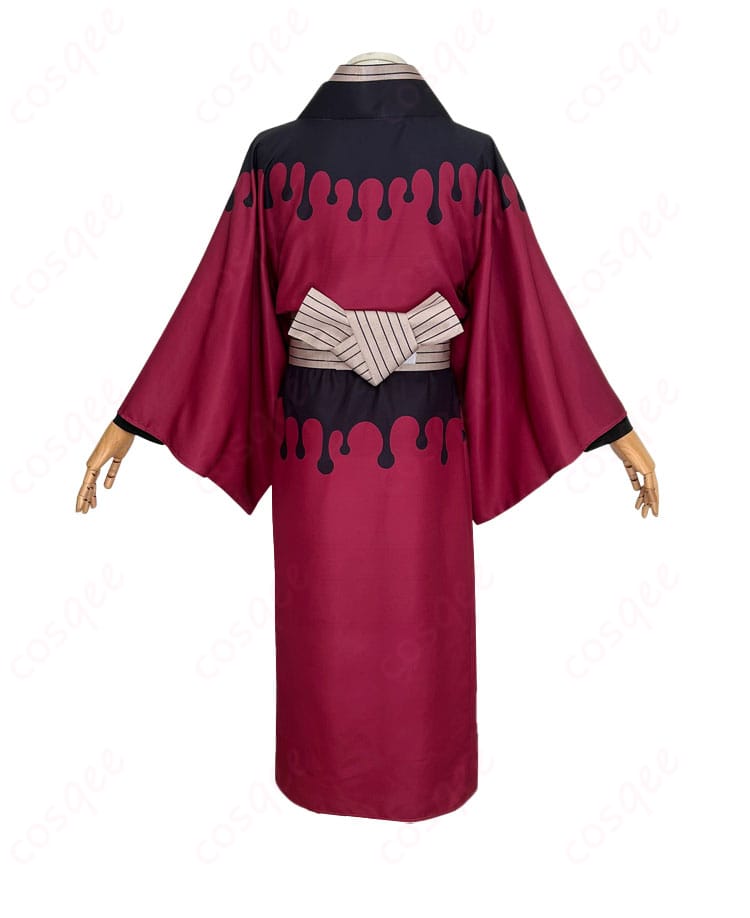 鬼滅の刃 童磨 着物 コスプレ衣装 背面全身画像 後ろ姿の丈感とライン確認用