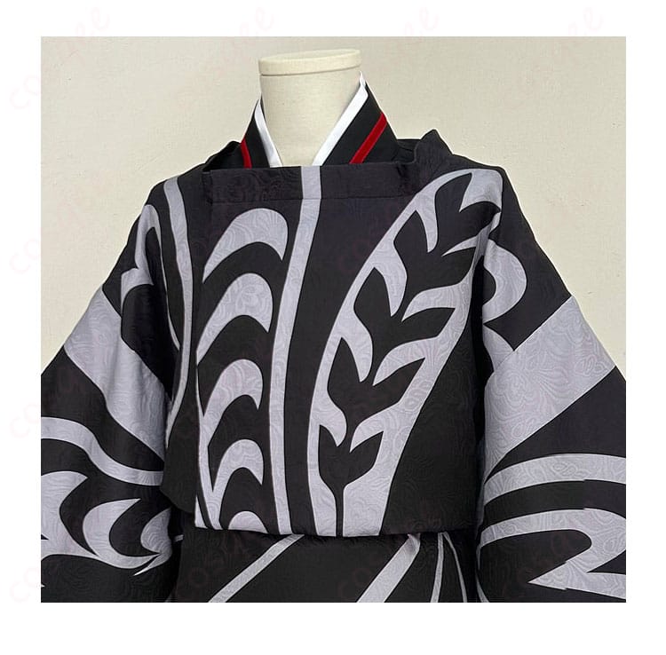 鬼滅の刃 鬼舞辻無惨 平安時代 コスプレ衣装 上半身正面ディテール画像 トップスの形やバランス確認に