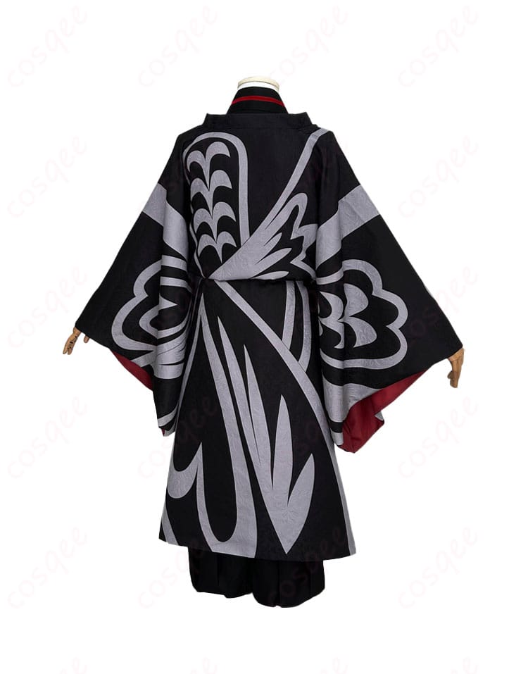 鬼滅の刃 鬼舞辻無惨 平安時代 コスプレ衣装 背面全身画像 後ろ姿の丈感とライン確認用