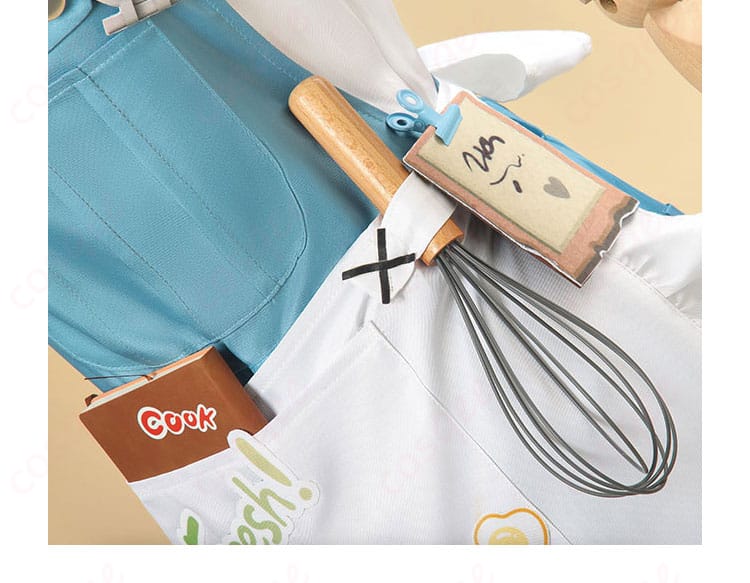 第五人格 秘密のコック衣装の腰飾りディテール。配置と質感の拡大写真