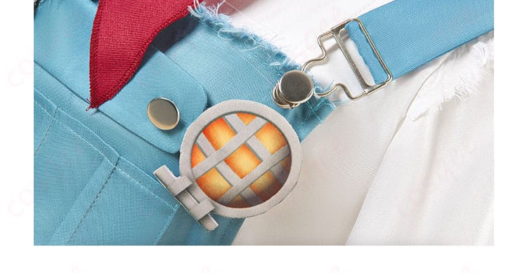 第五人格 ボンボン コスプレ衣装の胸元徽章。紋章パーツとステッチの細部