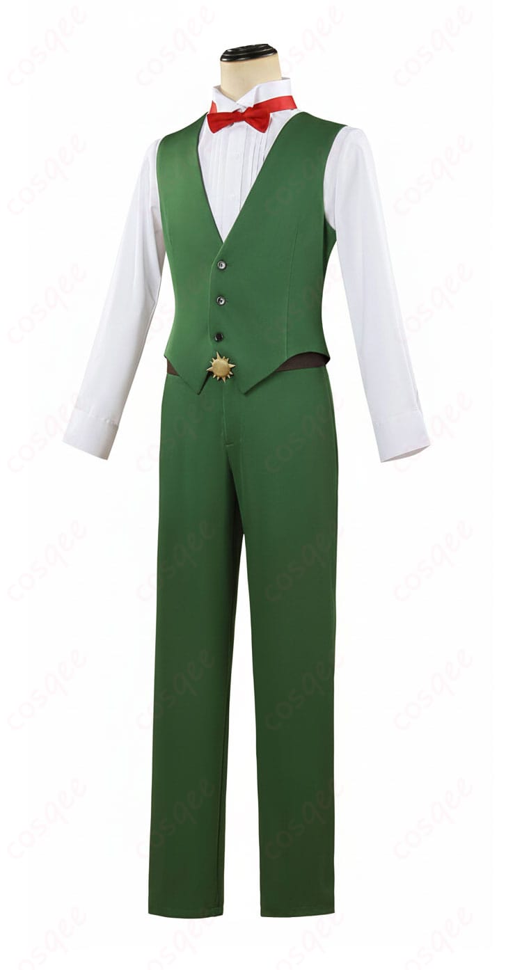 七つの大罪 エスカノール（ライオン・シン）コスプレ衣装の側面シルエット。細身ラインとフィット感が分かる角度。