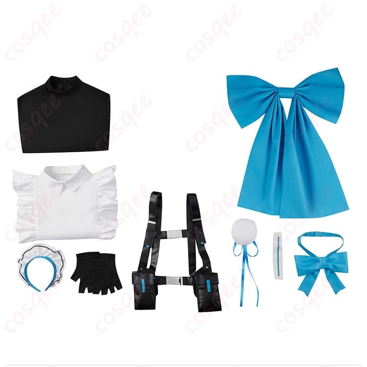 ブルーアーカイブ 飛鳥馬トキ メイド服 高再現コス｜ハリ感シルエットで撮影映え、長時間も快適 - 3枚目の画像