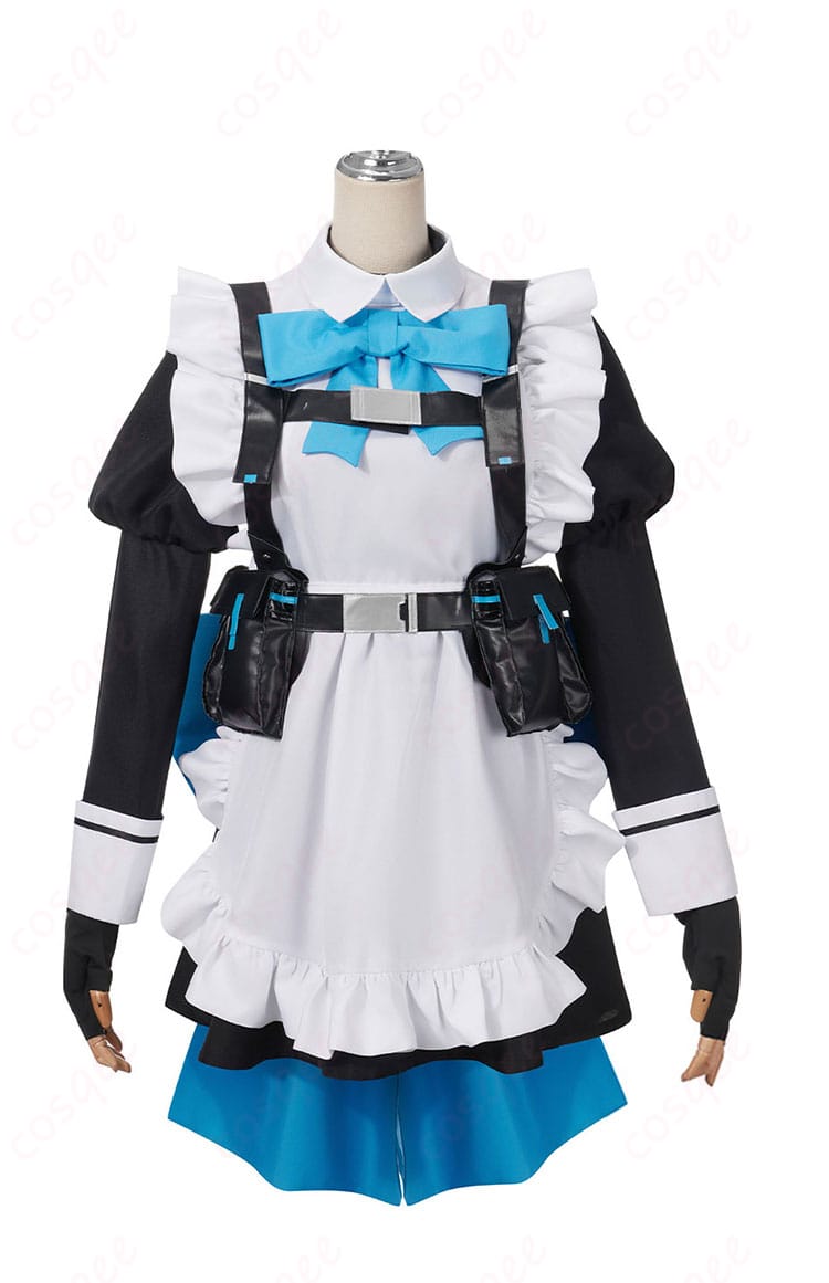 飛鳥馬トキ メイド服の正面デザイン。クラシカルなシルエットとハリのあるスカートフレアが映えるフロントビュー。