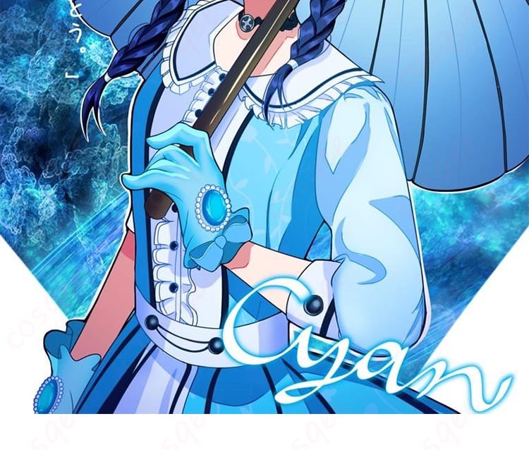 舞台『魔法使いの約束』シアンのコスプレ衣装・全身イメージ（高発色配色と装飾がわかる正面カット）