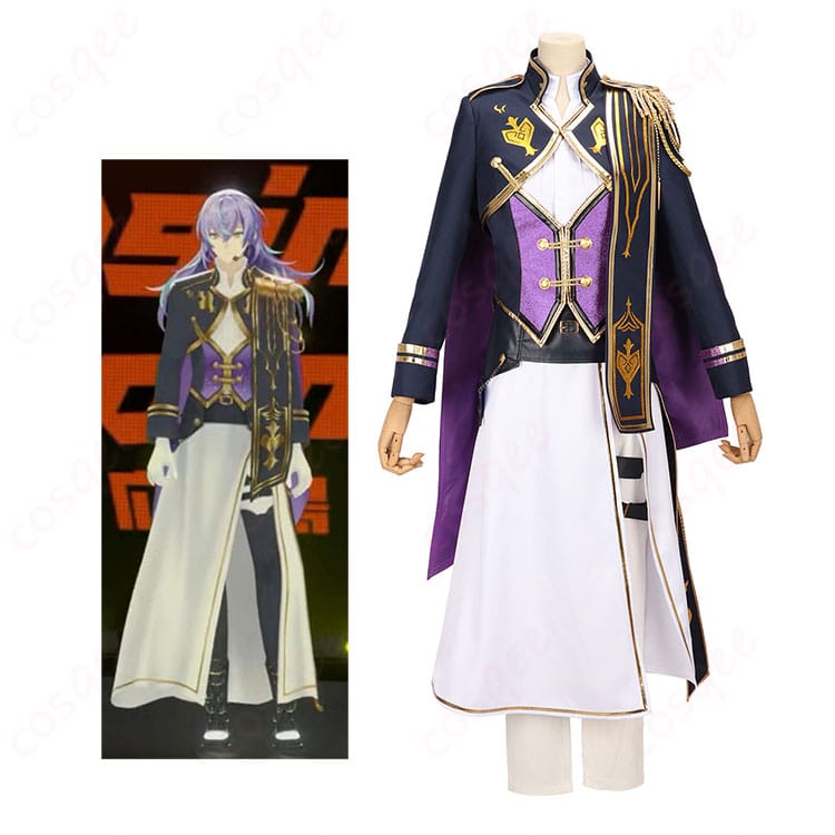 星導ショウ 広島公演 共通衣装のコスプレ一式を正面から撮影。にじさんじ WORLD TOUR 2025を意識した高発色とシャープなシルエットが分かる全身画像。