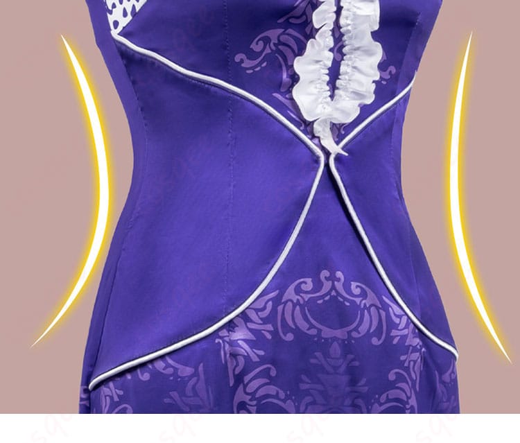 86―エイティシックス― ヴラディレーナ・ミリーゼ衣装の腰部装飾ディテール。上品な意匠のクローズアップ