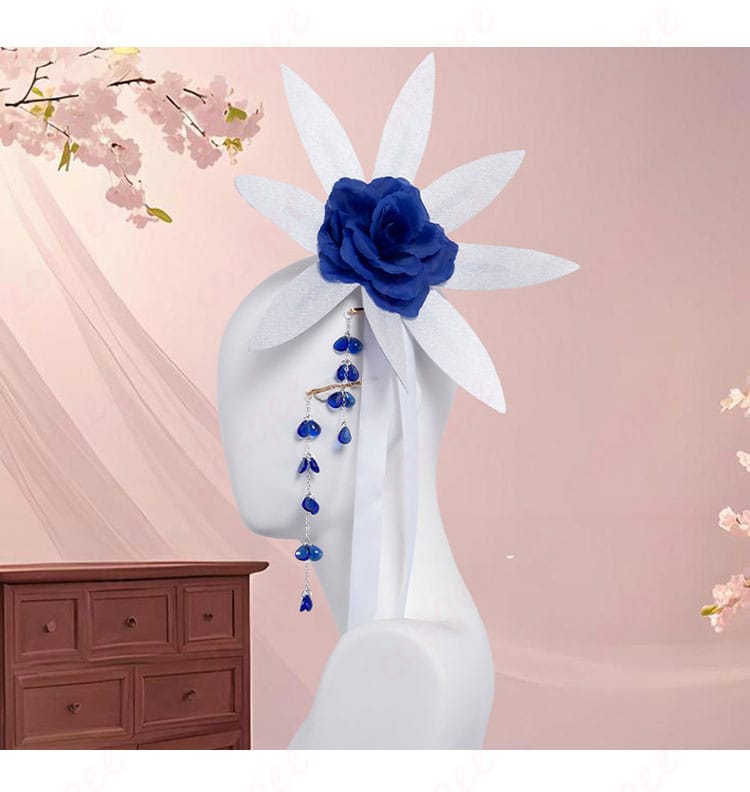 86―エイティシックス― レーナ 8.6周年記念衣装の髪飾りディテール。装飾の質感と形状