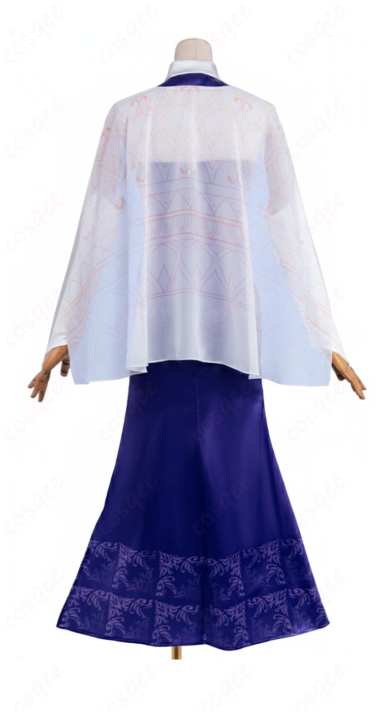 86―エイティシックス― ヴラディレーナ・ミリーゼ衣装の背面デザイン。マントのドレープとラインを確認