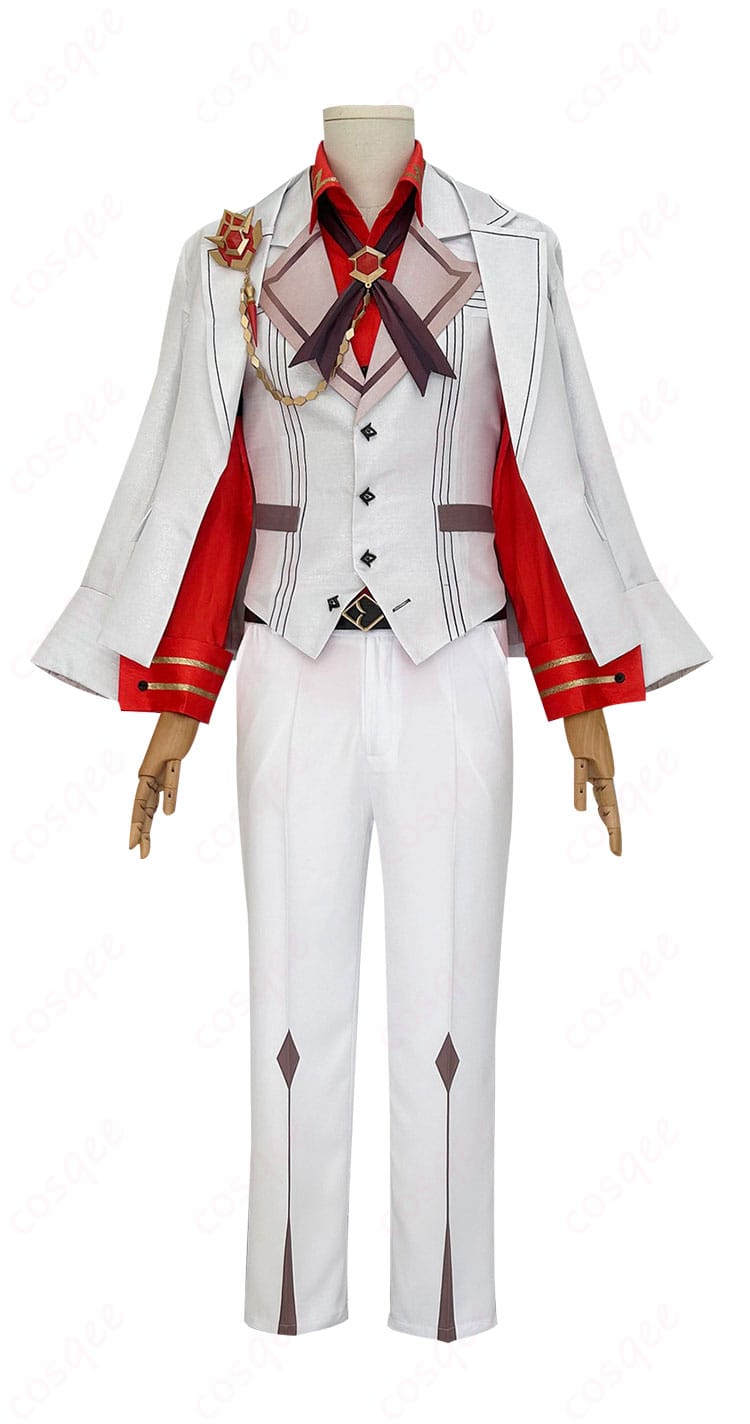 原神 タルタリヤ 原神FESフェス衣装の正面全身。コートとベストのバランスと配色を確認できる画像