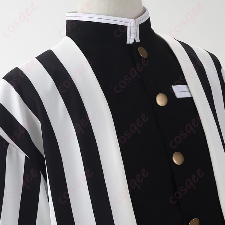 伊黒小芭内 蛇柱隊服 コスプレ｜薄手で動きやすい高再現セット、イベントから撮影会まで - 6枚目の画像