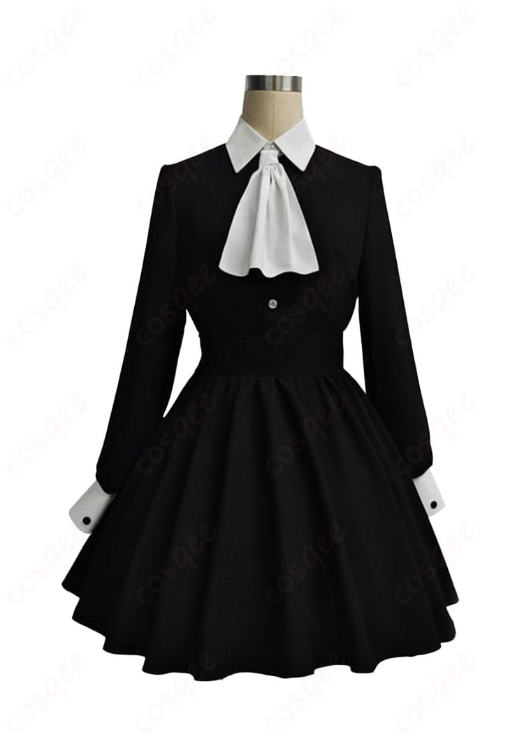 ブルアカ 天童アリス メイドアリス衣装の正面全体像｜クラシックメイドのAラインシルエット