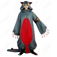 ガチアクタ ギータ 怪獣風コスプレ衣装 立体フードとテールで存在感、撮影映え - 4枚目の画像（サムネイル）