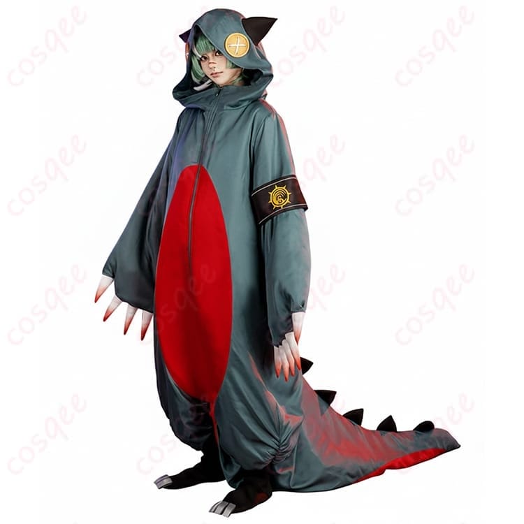 ガチアクタ ギータ 怪獣風コスプレ衣装 立体フードとテールで存在感、撮影映え - 5枚目の画像