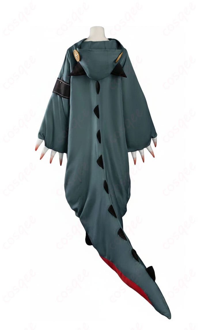 ギータ衣装 背面。テール状パーツと背中のラインを強調し、世界観重視の再現度を示す背面デザイン。