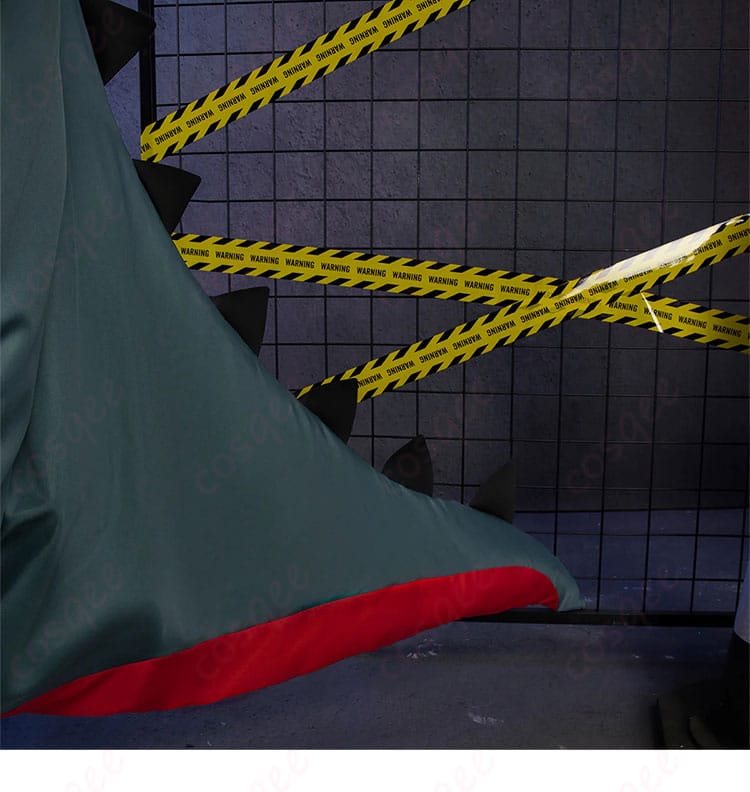 テール(尻尾)パーツのディテール。怪獣らしさを強調する後ろ姿の要ポイント。