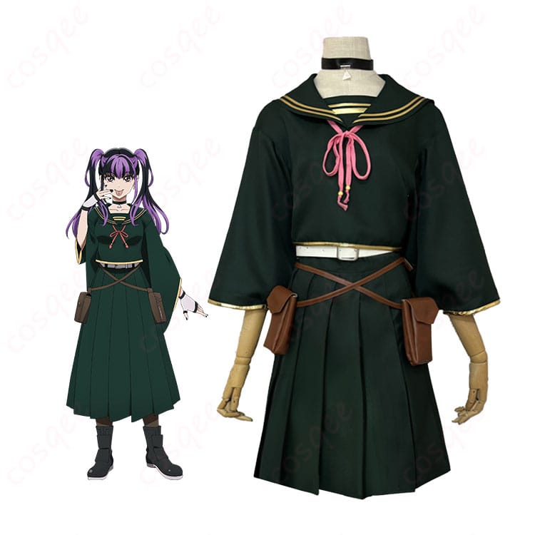 デッドアカウント 漆栖川希詠のコスプレ衣装を全身で撮影。学園風シルエットと上品な雰囲気が分かる参考画像。