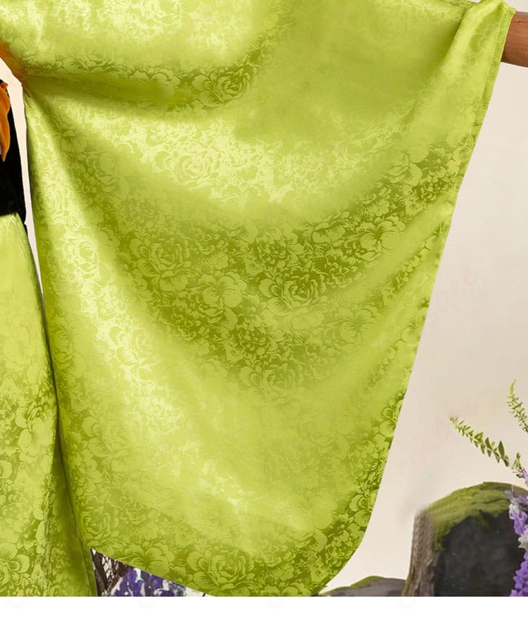 鬼滅の刃 嘴平琴葉 コスプレ衣装の袖ディテール。可動しやすく、自然な広がりを生むパターン設計。