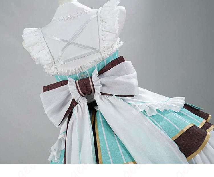 ミント・ファントーム メイド服の背面装飾。後ろ姿まで可愛いゴーストメイドスタイルを再現。