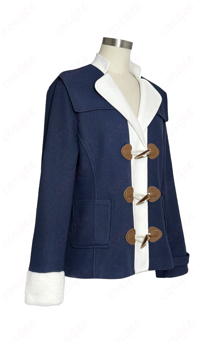 ユキノビジン 勝負服コート右側面。自然なラインと立体感、袖周りのシルエットを確認できる角度。