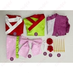 黒執事 藍猫（ランマオ）花魁風コスプレ衣装。軽やかで動きやすく高再現、撮影会に最適 - 5枚目の画像（サムネイル）