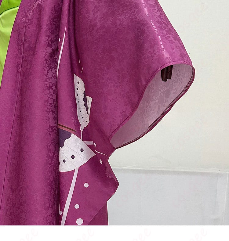 黒執事 藍猫 花魁風コスプレ衣装の袖装飾アップ。優雅で妖艶なディテールワーク。