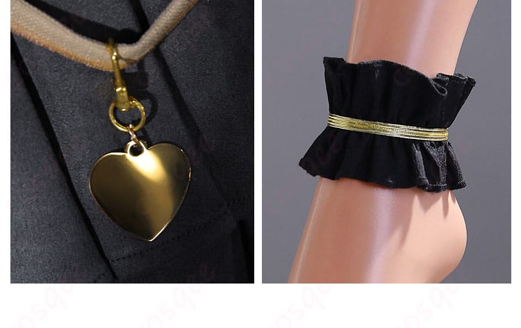 シーキング・クロークの腰飾りと足首飾りのセットディテール