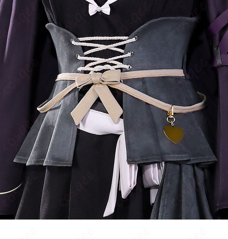 東雲絵名コスプレのコルセットベルトと帯のディテール