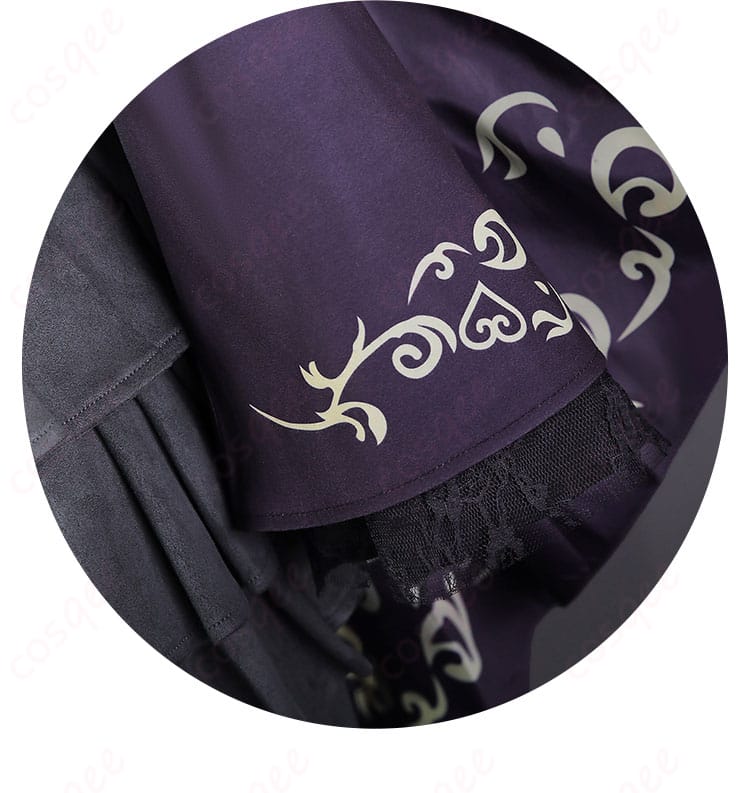 ハーミット・サーチャー衣装の袖口装飾とステッチのアップ