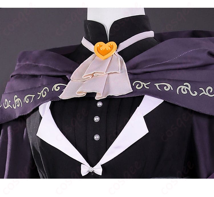 東雲絵名衣装の首元リボンとスカーフ結びディテール