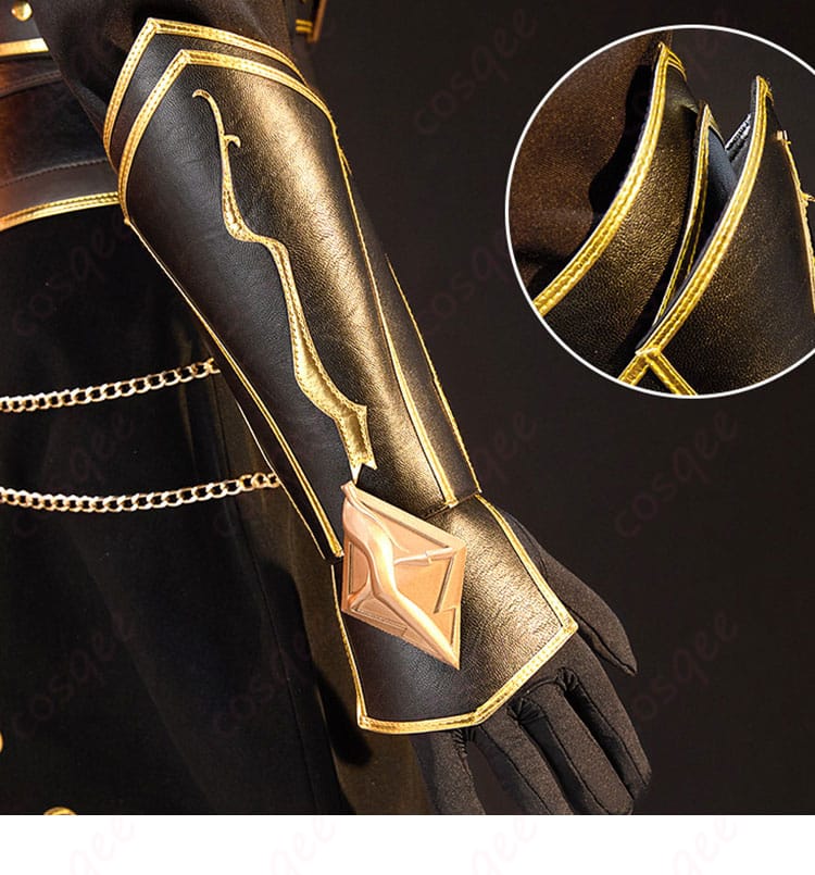 手甲・手鎧パーツのディテール（青柳冬弥 シュヴァリエ・ノワール／アーマー質感）