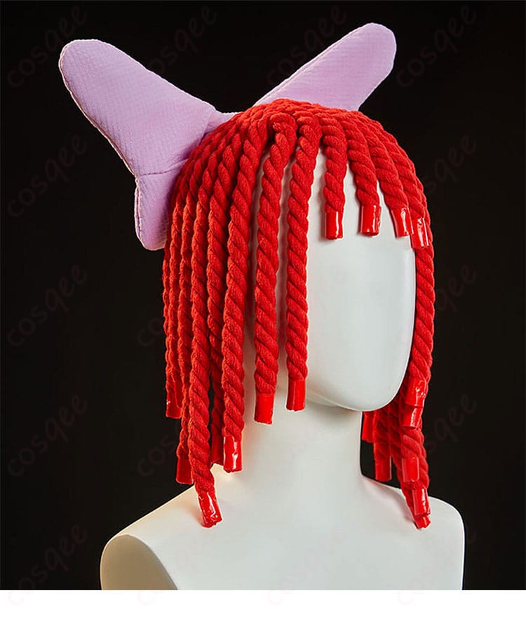 髪飾りの側面ディテール。装着角度とボリュームの見え方