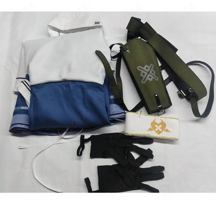 氷室セナ コスプレ衣装 セット内容一覧｜ワンピース、帽子、手袋、ベルトコンポーネント、ホルスター（クラッチバッグ別売り）