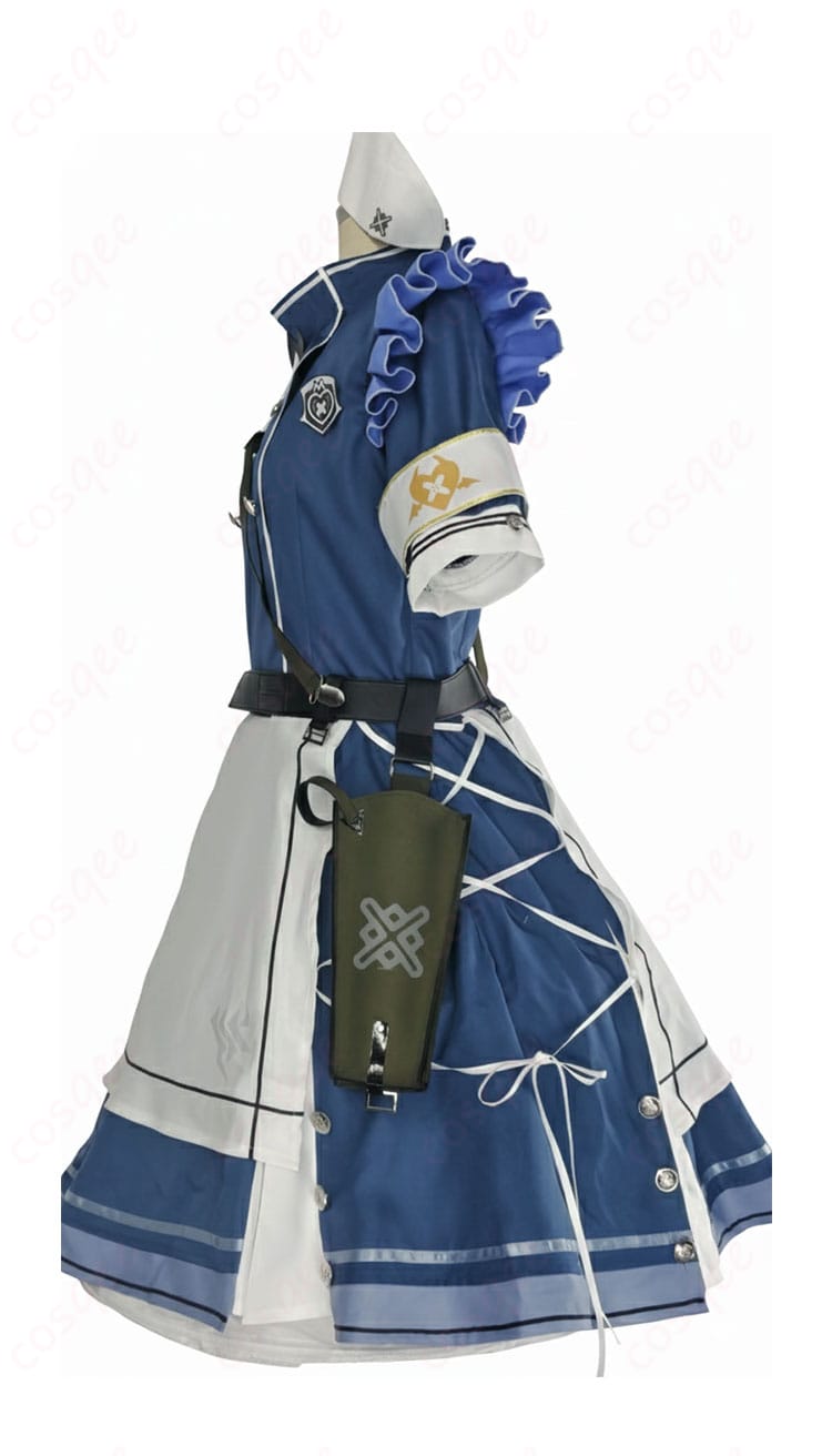 氷室セナ コスプレ衣装｜左側ベルトコンポーネントとホルスターの装飾ディテール