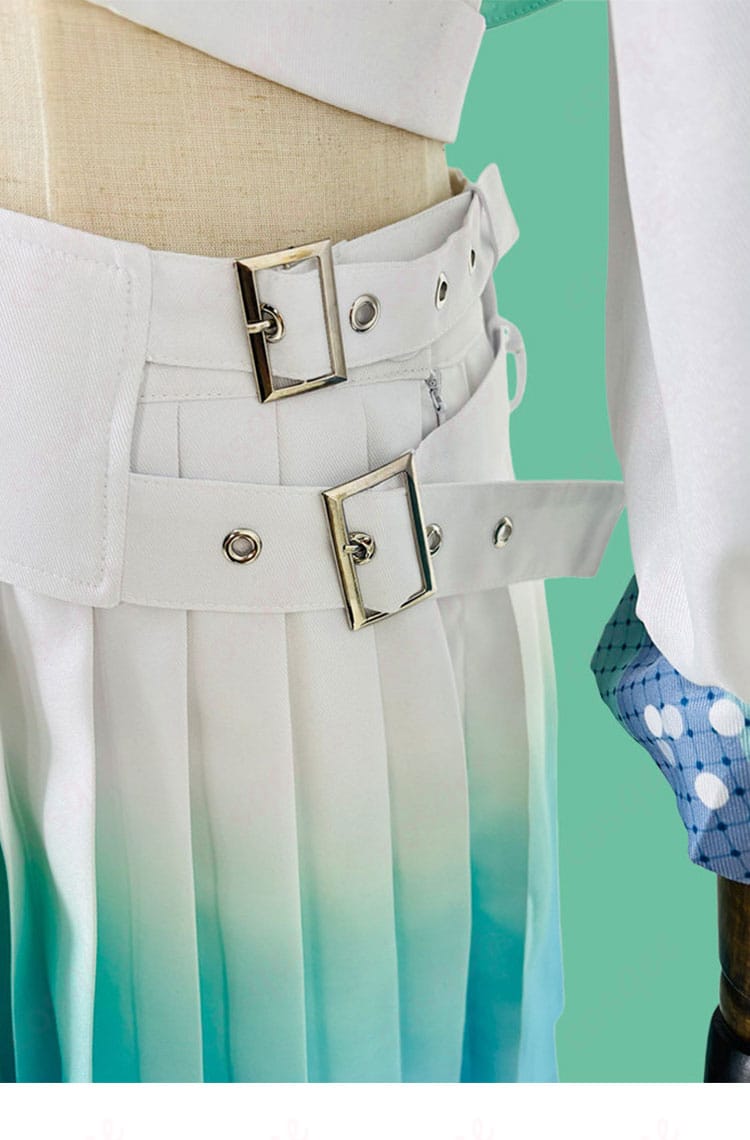 浅倉 透『つづく、』衣装の腰飾り・コルセットベルト装飾ディテール。立体感と固定方法を拡大。