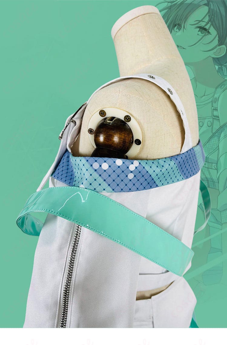 浅倉 透『つづく、』衣装の肩口装飾ディテール。肩周りのパーツ配置と質感を拡大。