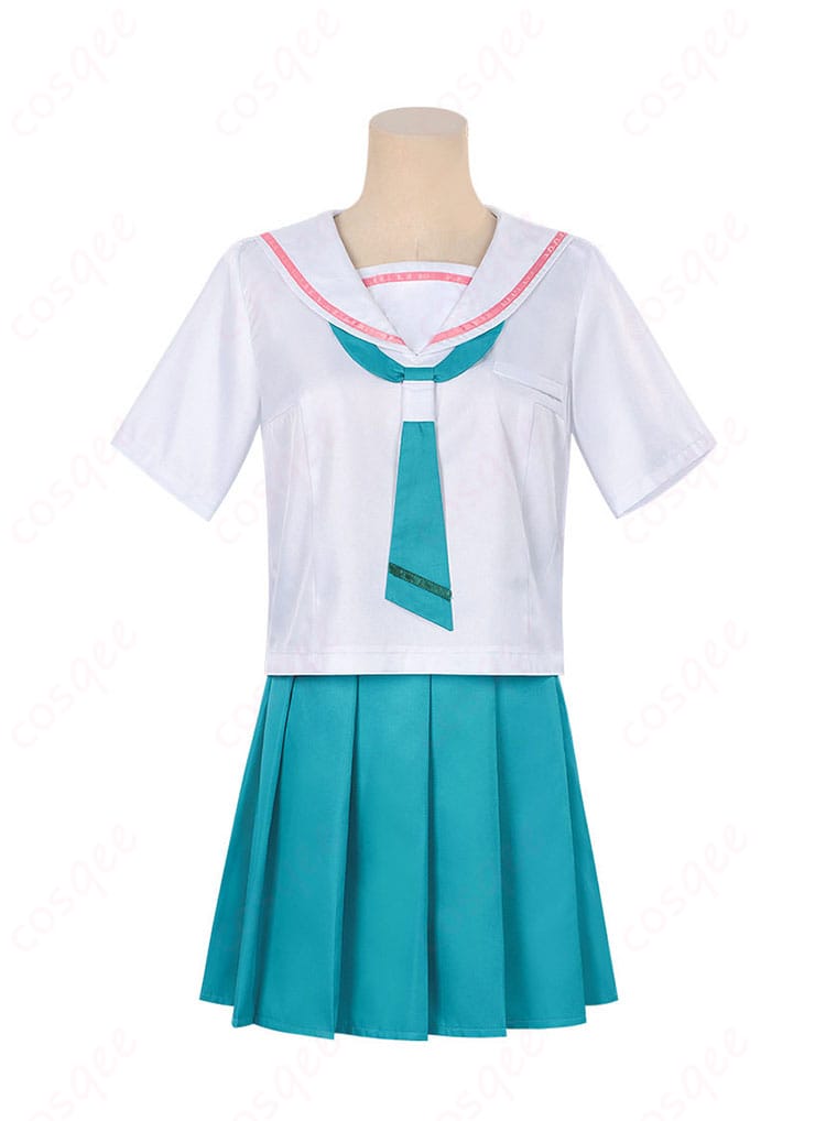 超かぐや姫！酒寄彩葉 学園制服コスプレ衣装の正面スタイル