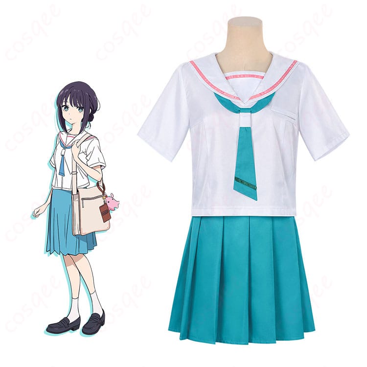 超かぐや姫！酒寄彩葉 学園制服コスプレ衣装をモデルが着用した全身カット