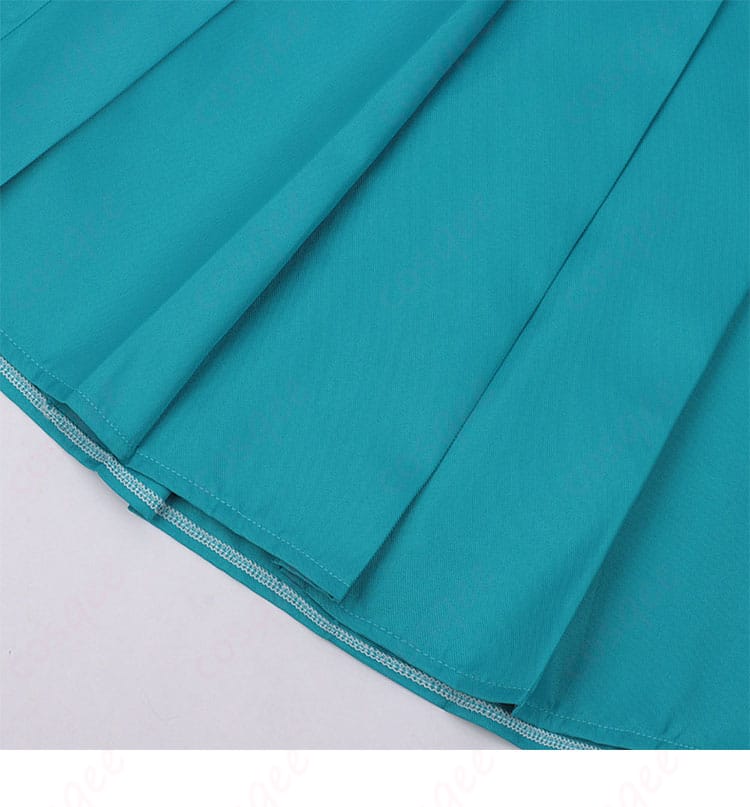 超かぐや姫！酒寄彩葉 学園制服スカート裾の装飾ディテール