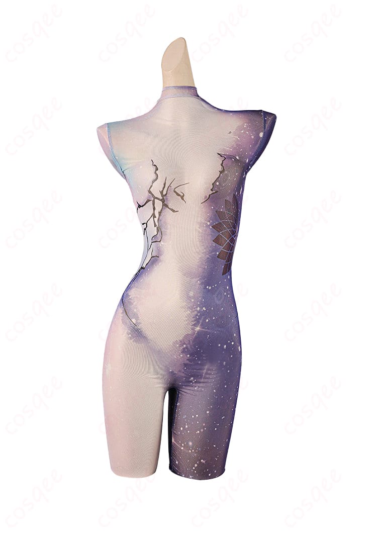 ナユタ「無為」衣装の耳飾りクローズアップ。形状と質感を捉えたアクセサリーディテール