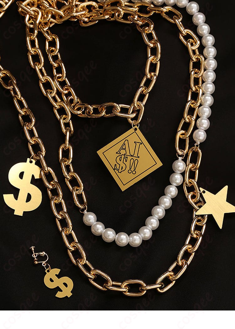 耳飾りなどアクセサリーの細部ディテールを写した写真