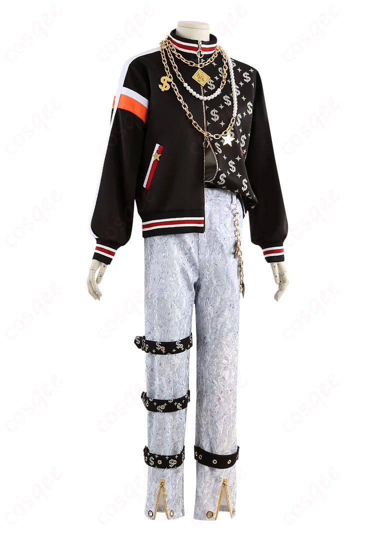 ヨーロピアン衣装の右側面シルエットと装飾の配置が分かる写真