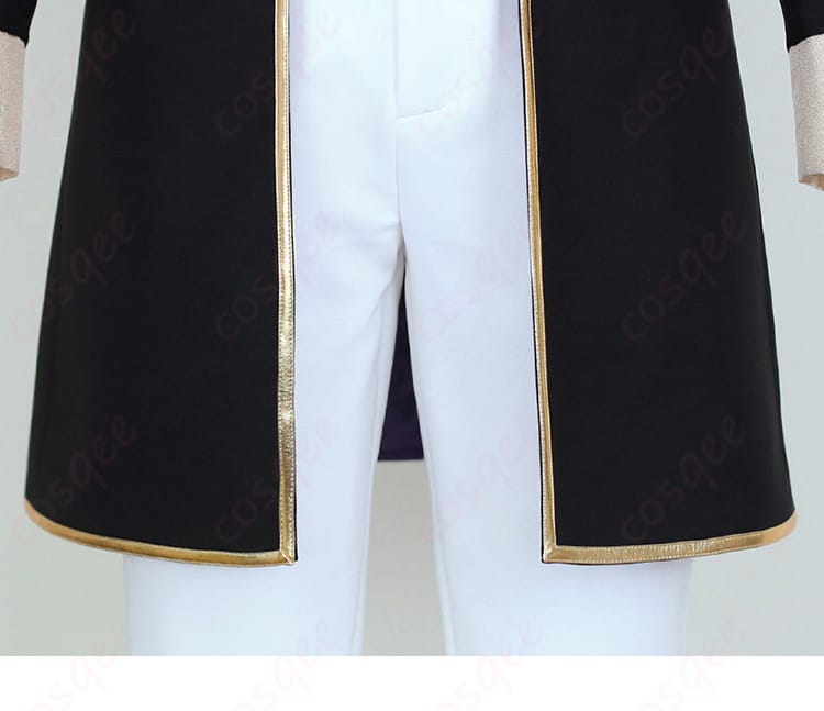 コート裾の装飾ラインとヘム仕上げの近接