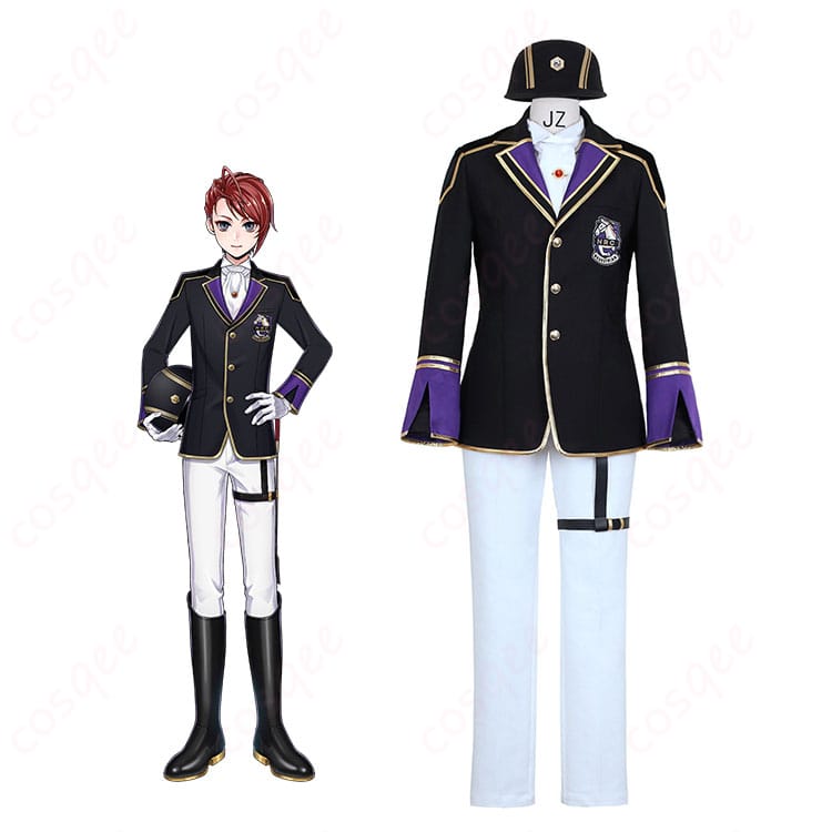 リドル・ローズハートのクラブ・ウェア一式を着用したモデル全身と各パーツの構成がわかる画像