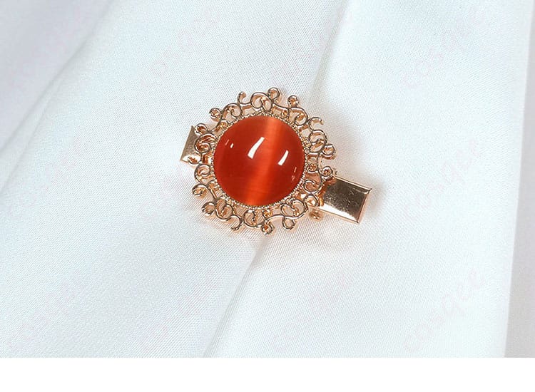 首元リボン・スカーフの形状とテクスチャのディテール