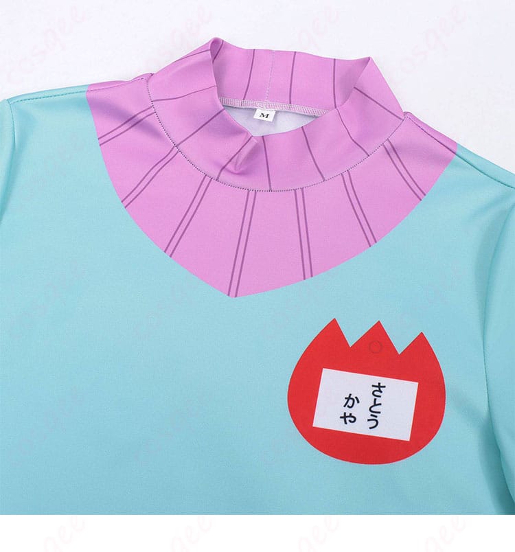 ブルーパーカーの襟元・フード付け根の装飾ディテール