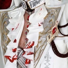 恋と深空 シン 銀翼の悪魔/野を裁く赤月 コスプレ衣装。重厚ダークで写真映え、可動も快適 - 2枚目の画像（サムネイル）