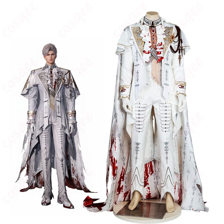 モデルがシンの「銀翼の悪魔／野を裁く赤月」衣装を全身着用したイメージカット