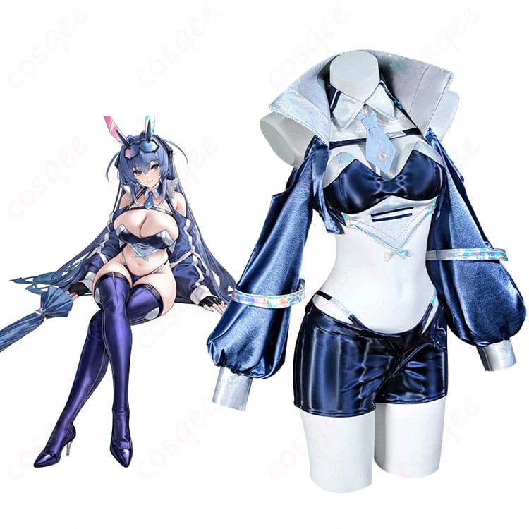 ニュージャージー ブラック・プレリュード衣装を着用した人物の全身イメージ写真